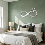 Custom Couple Infinity Sign Metal