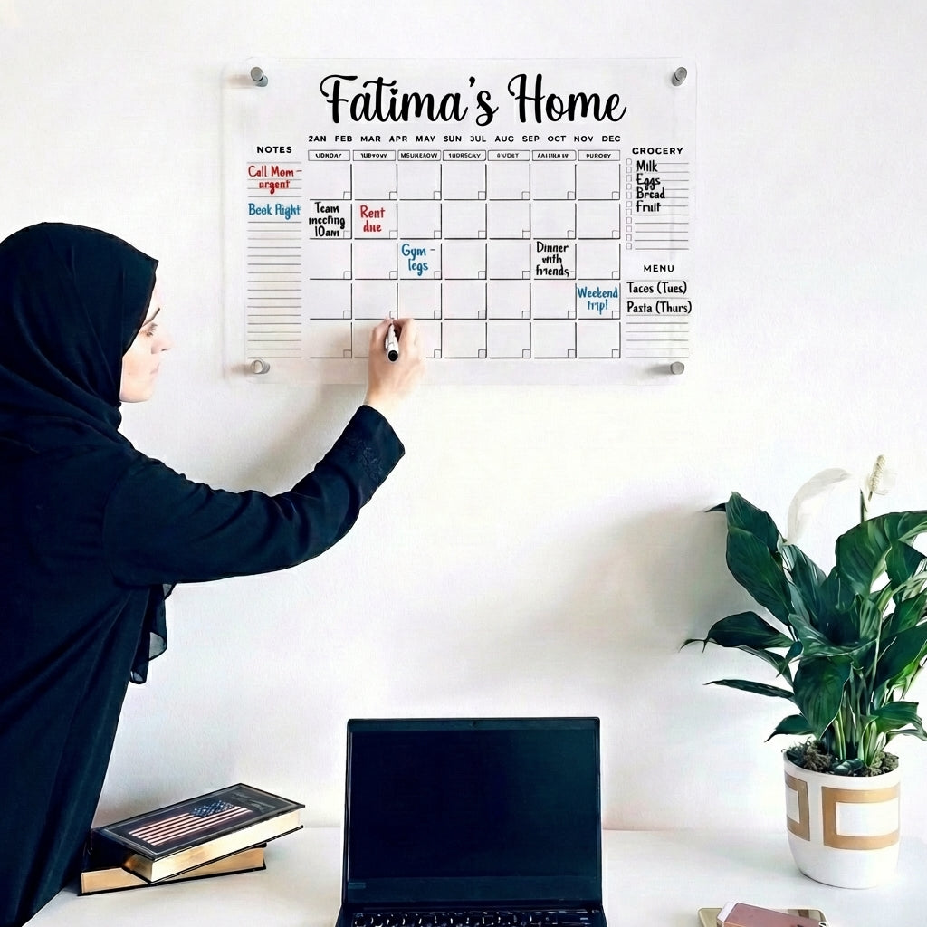 Personalized Family Acrylic Planner