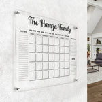 Personalized Acrylic Family Planner Wall Calendar