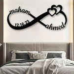 Custom Couple Infinity Sign Metal